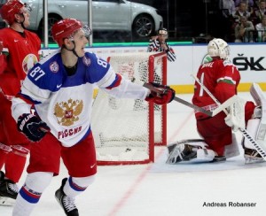 IIHF World Championship 2014  Vadim Shipachyov #87 , Vitali Koval #1