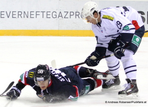 Slovan Bratislava - Medvescak Zagreb KHL - Saison 2014/15 Andrej Stastny #59, Matt Anderson #29