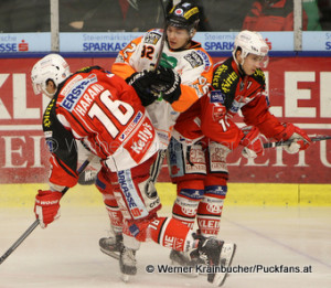 Patrick HARAND (KAC), Clemens UNTERWEGER (Graz 99ers) & Daniel BAN (KAC)