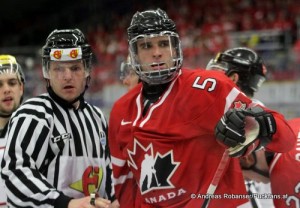 Team Canada U20 World Juniors 2014 Aaron Ekblad #5 © Andreas Robanser/Puckfans.at 