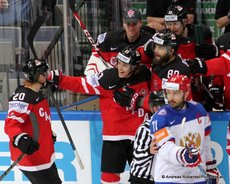 IIHF World Championship 2015 Finale CAN - RUS Cody Eakin #20, Tyler Ennis #63, Ilya Kovalchuk #71 © Andreas Robanser/Puckfans.at 