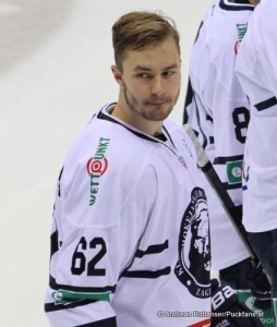Patrick Bjorkstrand #62 Medvescak Zagreb Saison 2014-15
