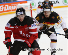 IIHF World Championship 2015 Preliminary Round CAN - GER Matt DUCHENE (CAN); Moritz MÜLLER ⒸWerner Krainbucher/Puckfans.at 