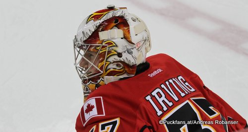 Leland Irving #37, Calgary Flames Season 2011 - 2012 ©Puckfans.at/Andreas Robanser