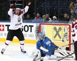 IIHF World Championship 2014  Arturs Kulda #32 , Vitali Yeremeyev #31