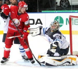 IIHF World Championship 2014  Vladimir Denisov #7 , Pekka Rinne #35