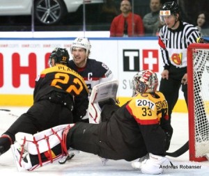 IIHF World Championship 2014  Matthias Plachta #22 , Danny aus den Birken #33 , justin Abdelkader #89