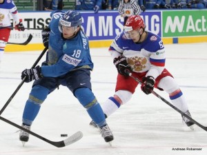 IIHF World Championship 2014 Fyodor Polischuk #18 , Yevgeni Dadonov #63