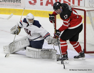 Ivan Hlinka Memorial  Matt Jurusik #1, Lawson Crouse #17  © Werner Krainbucher/Puckfans.at 