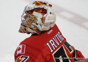 Leland Irving - Calgary Flames 2012 © Andreas Robanser/Puckfans.at