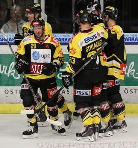 Graz 99ers - Vienna Capitals Mario Fischer #50, Sven Klimbacher #29, Markus Schlacher #23, Michael Schiechl #13 ©Werner Krainbucher/Puckfans.at