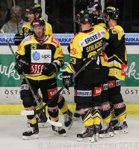 Graz 99ers - Vienna Capitals Mario Fischer #50, Sven Klimbacher #29,  Markus Schlacher  #23,  Michael Schiechl  #13 ©Werner Krainbucher/Puckfans.at 