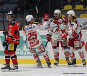 HC Orli Znojmo - EC KAC 25.11.2015 EBEL Saison 14/15 Antonin Boruta #15, Kirk Furey #25,  Patrick Harand #16