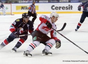 Slovan Bratislava - Avangard Omsk KHL Saison 14/15 Rok Ticar  #24, Erik Gustafsson  #26