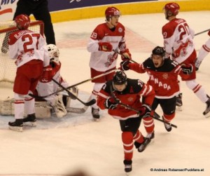 World Junior Championship 2015  Air Canada Center, Toronto 1/4 Finale Dänemark - Kanada George Sørensen #39, Oliver Bjorkstrand #27, Sonny Hertzberg #18, Max Domi #16, Sam Reinhart  #23, Mads Eller  #20