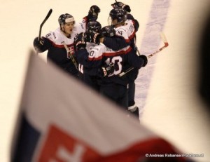 World Junior Championship 2015 Bronze Game SWE - SVK   Patrik Koys  #8Patrik Koys  #8, Martin Reway  #10,  Erik Cernak  #14 © Andreas Robanser/Puckfans.at 