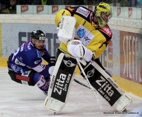 Vienna Capitals - Fehervar AV19 EBEL 1/4Finale Game 6 Saison 2014/2015 Brandon Marino  #13, Matt Zaba #1