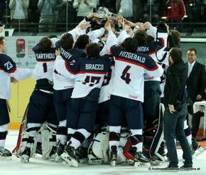 IIHF U18 World Championship 2015 Gold Medal Game USA - FIN Jubel Team USA © Andreas Robanser/Puckfans.at 