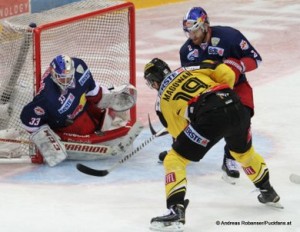 EBEL Finale Game 2 Vienna Capitals - EC Red Bull Salzburg Luka Gracnar #33, Ken Magowan #19, Brian Fahey #2