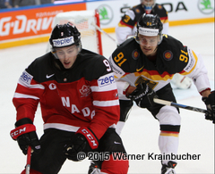 IIHF World Championship 2015 Preliminary Round CAN - GER Matt DUCHENE (CAN); Moritz MÜLLER ⒸWerner Krainbucher/Puckfans.at