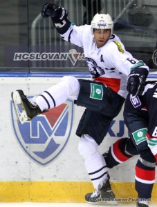 Mark Popovic #6 Medvescak Zagreb KHL Saison 2014-2015 © Andreas Robanser/Puckfans.at 