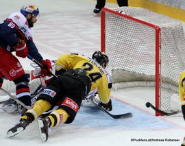 Vienna Capitals - EC Red Bull Salzburg Albert Schultz Halle EBEL Saison 2015-16 Zdenek Kutlak #80, Jonathan Ferland #24 ©Puckfans.at/Andreas Robanser