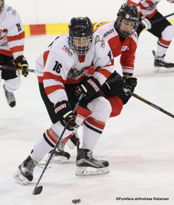 U18 Testspiel AUT - SUI Sportcentrum Luzanky, Brno CZE Nico Feldner #16 ©Puckfans.at/Andreas Robanser
