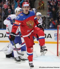 2016 IIHF World Championship Russia, VTB Ice Palace, Moscow RUS - NOR Artemi Panarin #27 ©Puckfans.at/Andreas Robanser