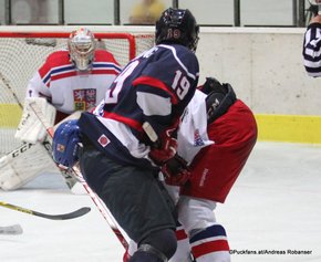 Ivan Hlinka Memorial 2016 Bors Arena, Breclav Final Game USA - CZE Jachym Kondelik #29, Ryan Poehling #19 ©Puckfans.at/Andreas Robanser