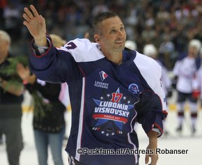 Lubomir Visnovsky Farewell Game Bratislava Slovnaft Arena Lubomir Visnovsky ©Puckfans.at/Andreas Robanser