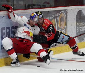 HC Orli Znojmo - EC Red Bull Salzburg Mark Flood #36, Jan Lattner #89 ©Puckfans.at/Andreas Robanser