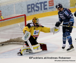 Vienna Capitals - Fehervar AV19  David Kickert #30, daniel Koger #21 Albert Schultz-Eishalle  ©Puckfans.at/Andreas Robanser