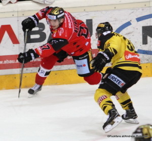 Vienna Capitals - HC Orli Znojmo Dalibor Reznicek #27, Jerry Pollastrone #36 Albert Schultz-Eishalle ©Puckfans.at/Andreas Robanser