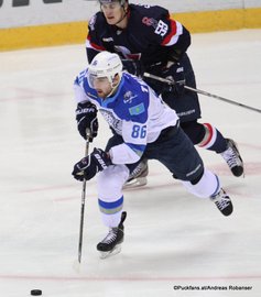 Slovan Bratislava - Barys Astana Corey Trivino #86, Andrej Stastny #59 Ondrej Nepela Arena ©Puckfans.at/Andreas Robanser