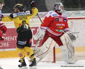 EBEL Pick Round Vienna Capitals - HCB Südtirol Rafael Rotter #6, Marcel Melichercik 92 ©Puckfans.at/Andreas Robanser