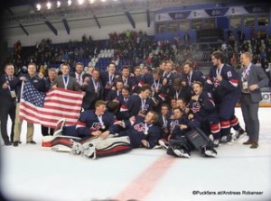 IIHF U18 World Championship 2017 Finale USA - FIN U18 World Champion Team USA ZS Poprad, Slovakia ©Puckfans.at/Andreas Robanser