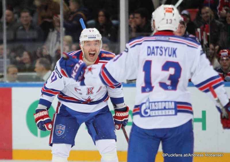 CSKA Moskau - SKA St.Petersburg Ilya Kovalchuk , Pavel Datsyuk Eispalast des Sports CSKA ©Puckfans.at/Andreas Robanser