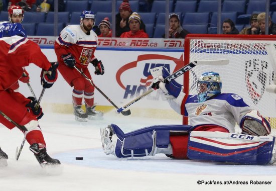 IIHF World Juniors 2018 CZE – RUS Alexei Melnichuk Key Bank Center ©Puckfans.at/Andreas Robanser