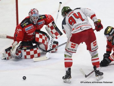 Qualifikationsrunde:  HC Orli Znojmo - HC Bozen  Marek Schwarz  #3, Daniel Frank #94 Nevoga Arena Zimní Stadion, Znojmo ©Puckfans.at/Andreas Robanser