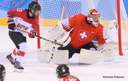 Olympic Winter Games Pyeongchang 2018 Women: SUI - JPN Moeko Fujimoto #13, Florence Schelling #41