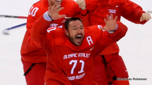 Olympic Winter Games Pyeongchang 2018 Men's Gold Medal Game OA RUS - GER Ilya Kovalchuk #71 Gangneung Hockey Centre ©Andreas Robanser