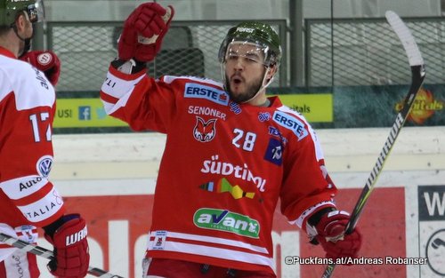 Chris DeSousa #28, HCB Foxes EBEL Season 2017-2018 ©Puckfans.at/Andreas Robanser 