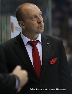 Head Coach Andrei Skabelka KHL Season 2017 - 2018 ©Puckfans.at/Andreas Robanser