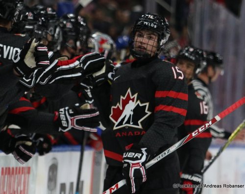 Hlinka Gretzky Cup 2018, SWE - CAN Josh Williams #15 Rogers Place, Edmonton ©Puckfans.at/Andreas Robanser