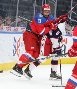 Hlinka Gretzky Cup 2018, Bronze Medal Game USA - SWE Oleg Zaitsev #13, Sam Colangelo #8 Rogers Place, Edmonton ©Puckfans.at/Andreas Robanser