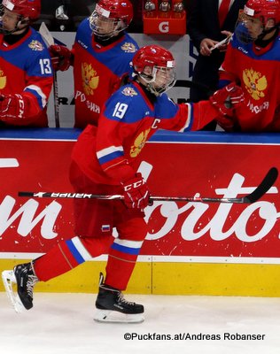 Hlinka Gretzky Cup 2018  Vasili Podkolzin #19 Rogers Place, Edmonton ©Puckfans.at/Andreas Robanser