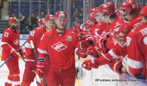 Spartak Moskau Season 2017-18 Spartak Torjubel ©Puckfans.at/Andreas Robanser