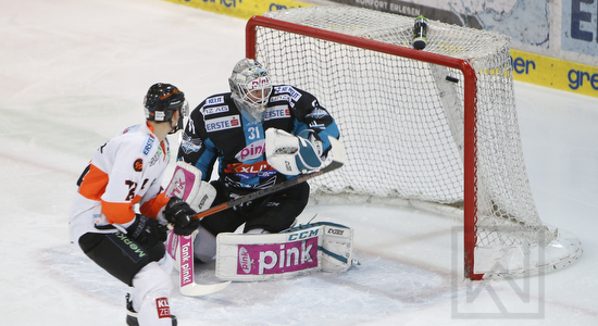 EHC Liwest Black Wings Linz vs. Moser Medical Graz 99ers; EBEL; Playoff; Viertelfinale; Keine Sorgen Arena, Linz; 19.03.2019; © Werner Krainbucher, Puckfans.at